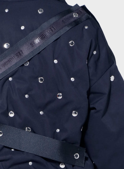 BOMBER BOTTON RAIN WITH DETACHEBLE COLLAR