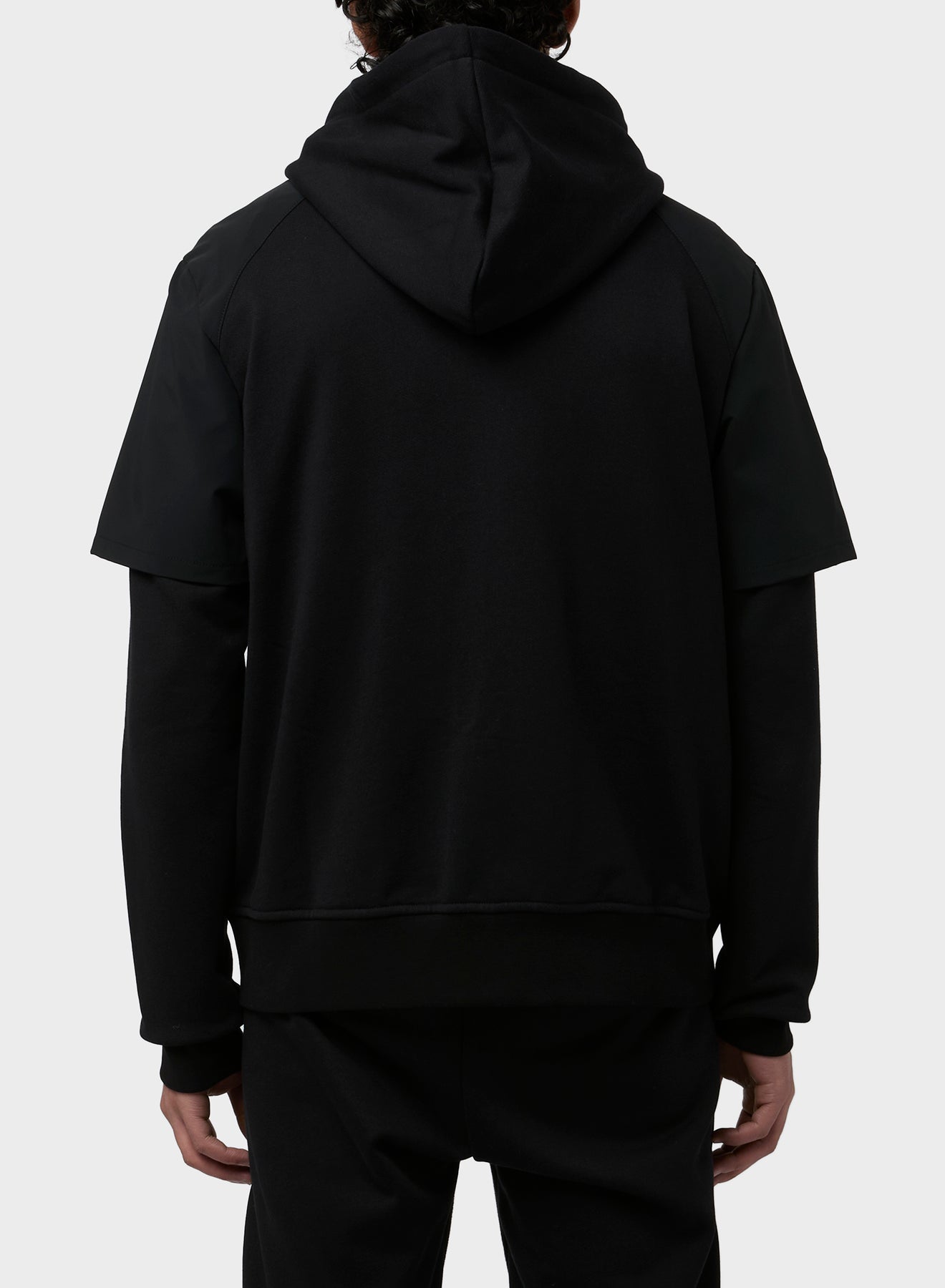 FULL ZIP DOUBLE LAYER HOODIE