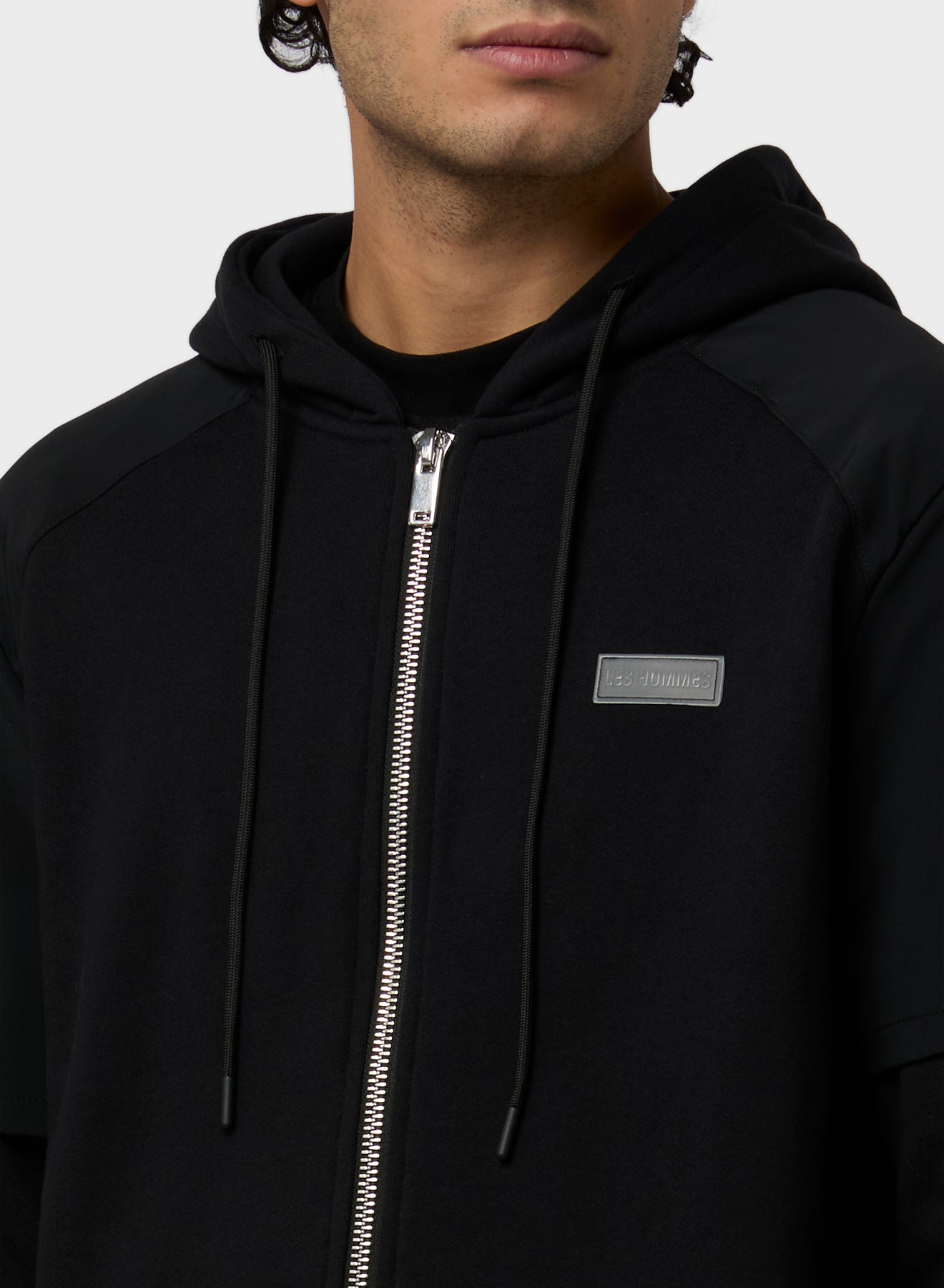 FULL ZIP DOUBLE LAYER HOODIE