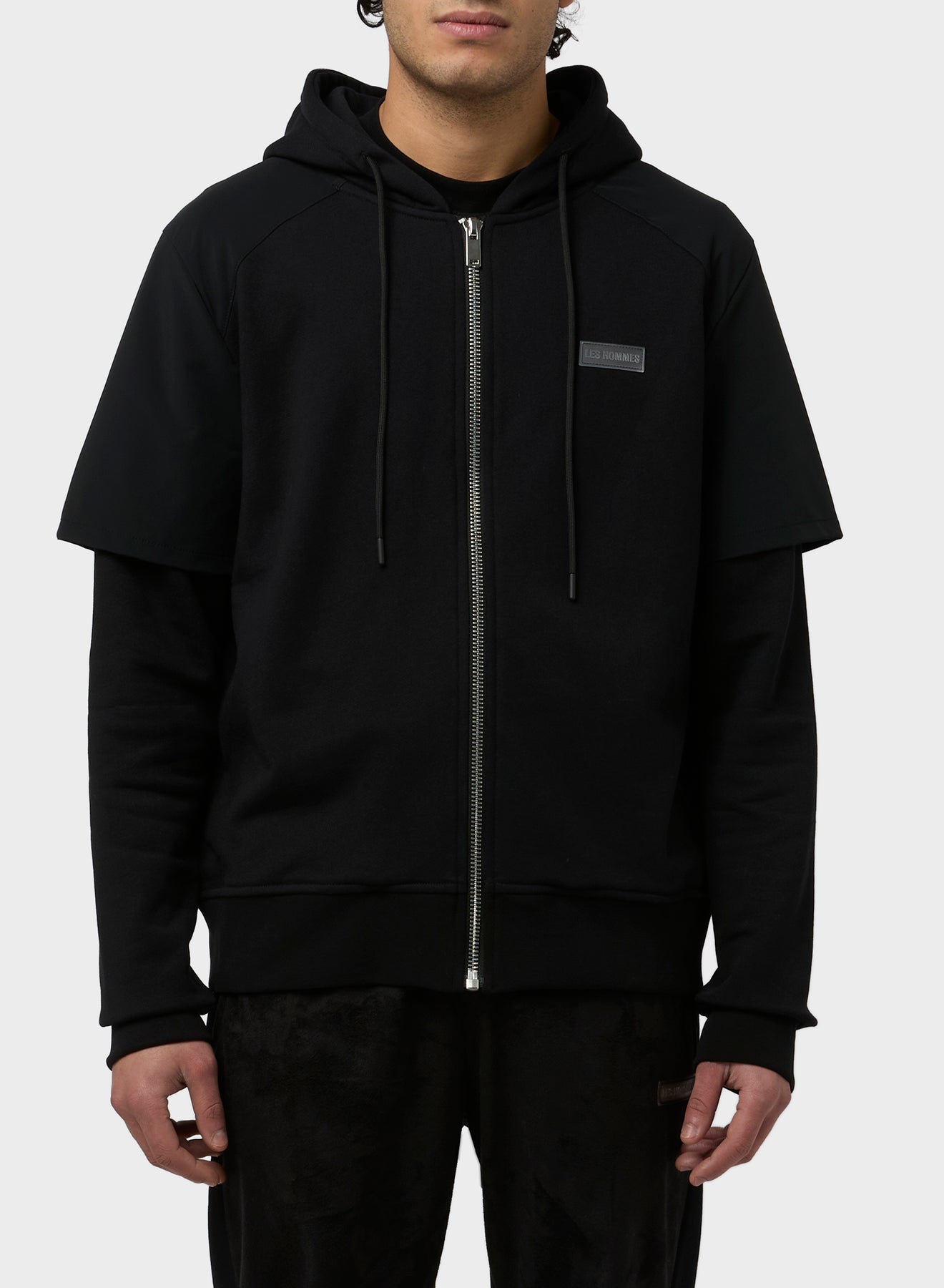 FULL ZIP DOUBLE LAYER HOODIE