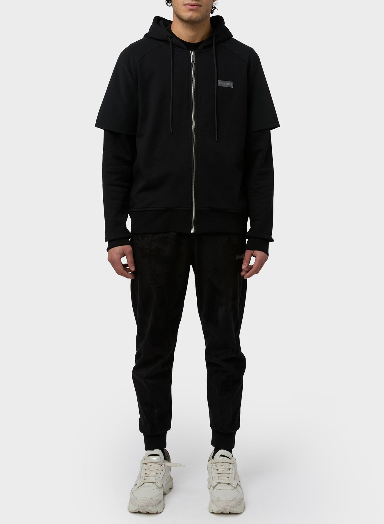 FULL ZIP DOUBLE LAYER HOODIE