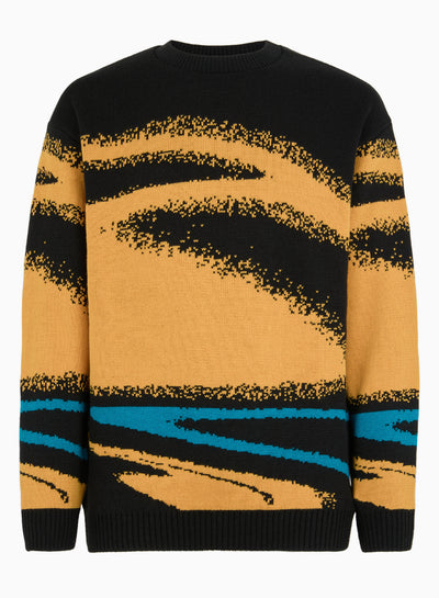 KNITWEAR JACQUARD FLUID DETAILS