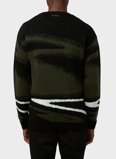 KNITWEAR JACQUARD FLUID DETAILS