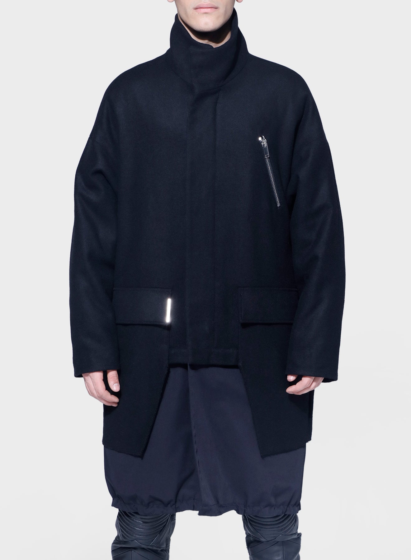 PARKA WITH NYLON AND ZIP+AIRTAG