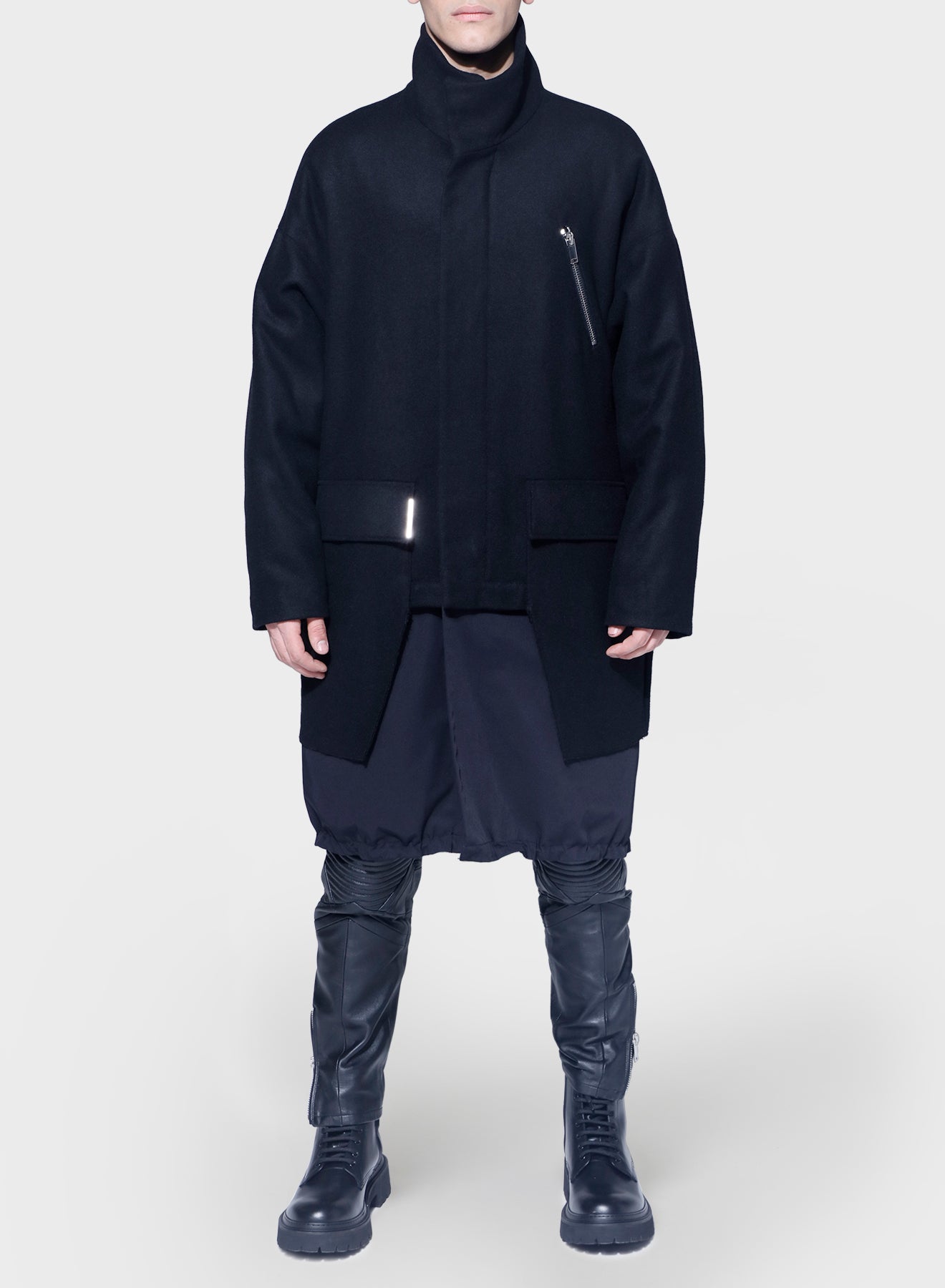 PARKA WITH NYLON AND ZIP+AIRTAG