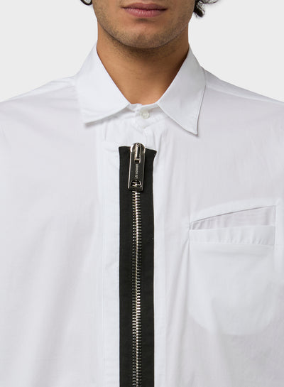 CLASSIC SHIRT WITH VERTICAL ZIP CLOSING