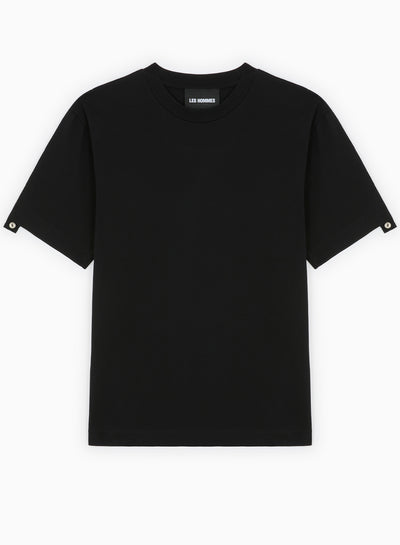 ROUND NECK GROSGRAIN ON SLEEVES T-SHIRT