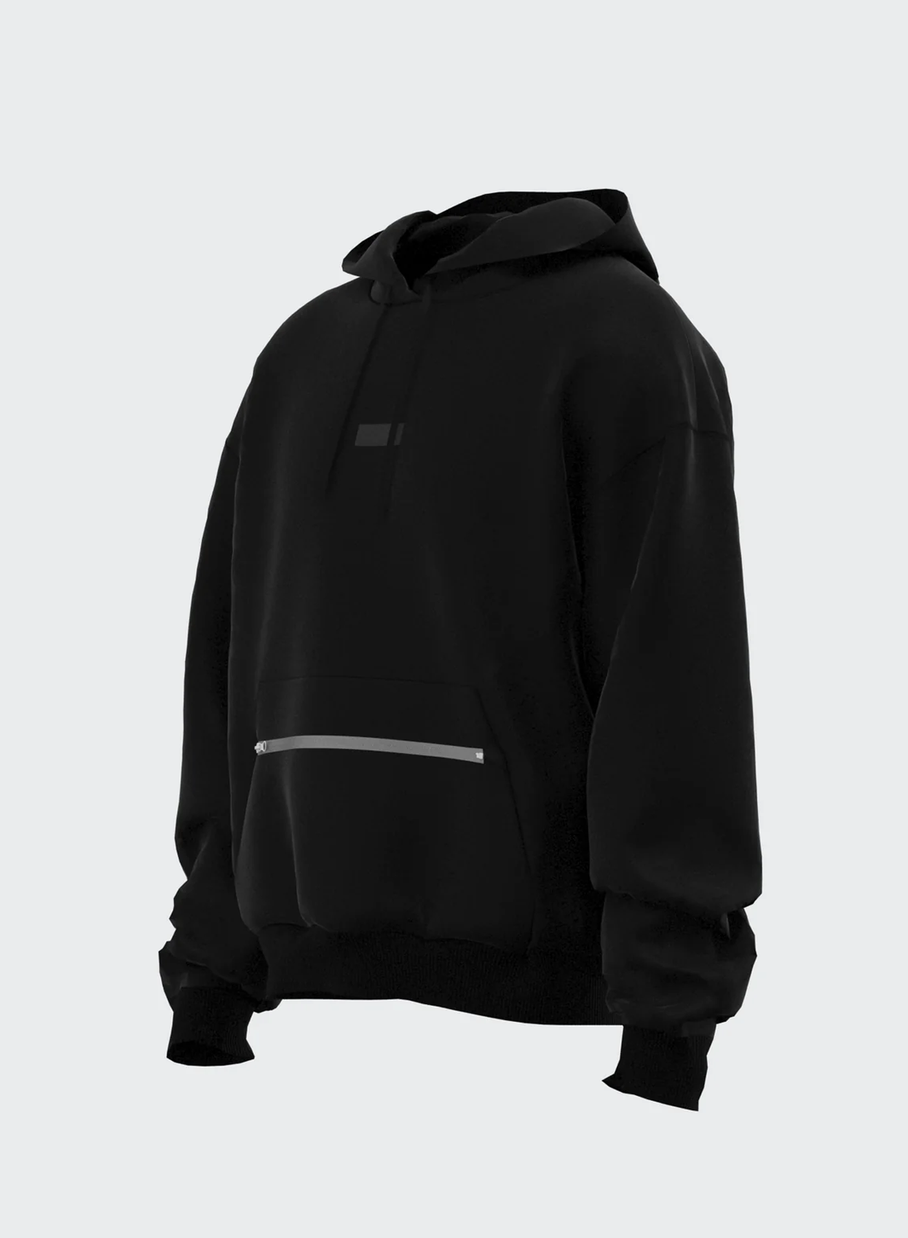 CROPPED HOODIE ZIP POCKET