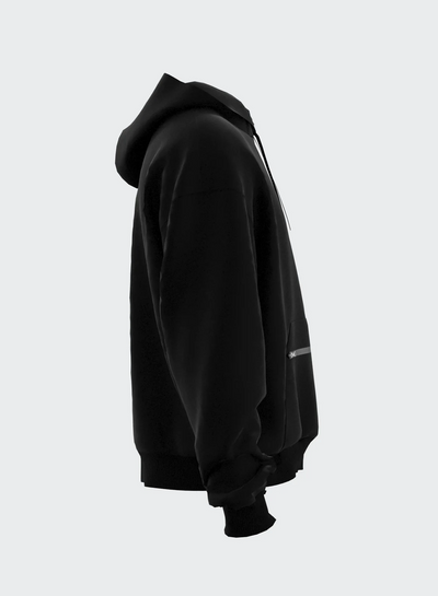 CROPPED HOODIE ZIP POCKET