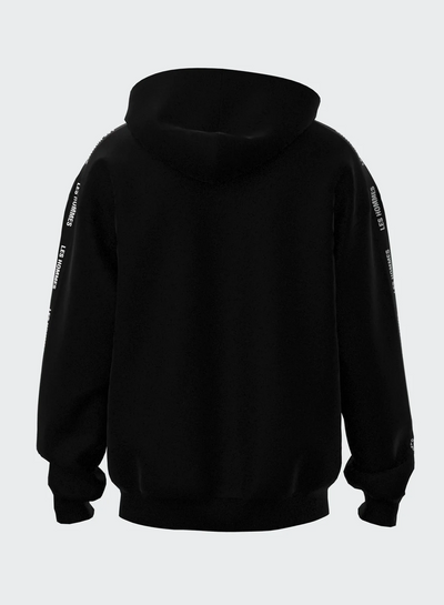 FULL ZIP HOODIE WITH EMBOSSED TAPE