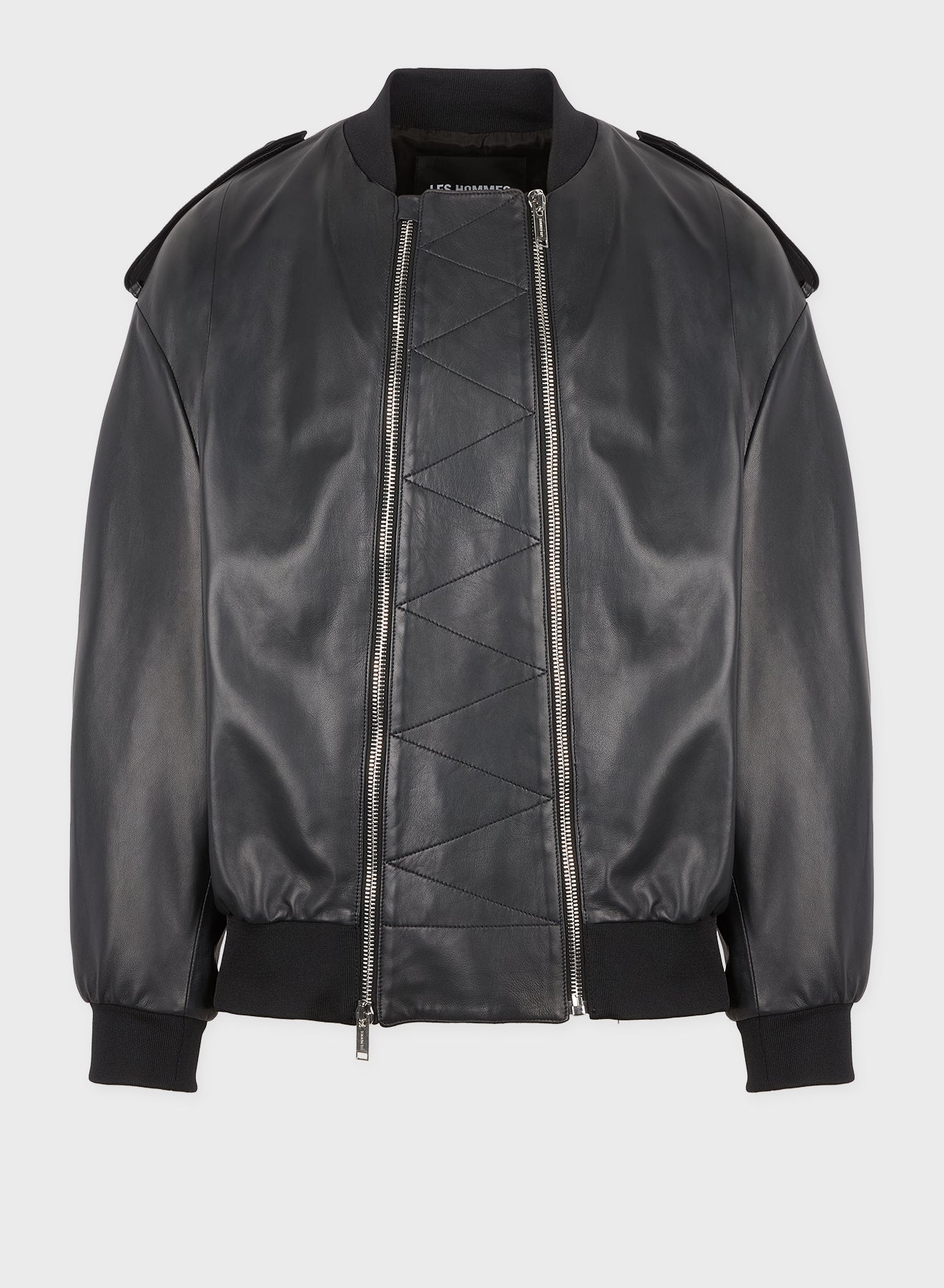 LIGHT LEATHER BOMBER