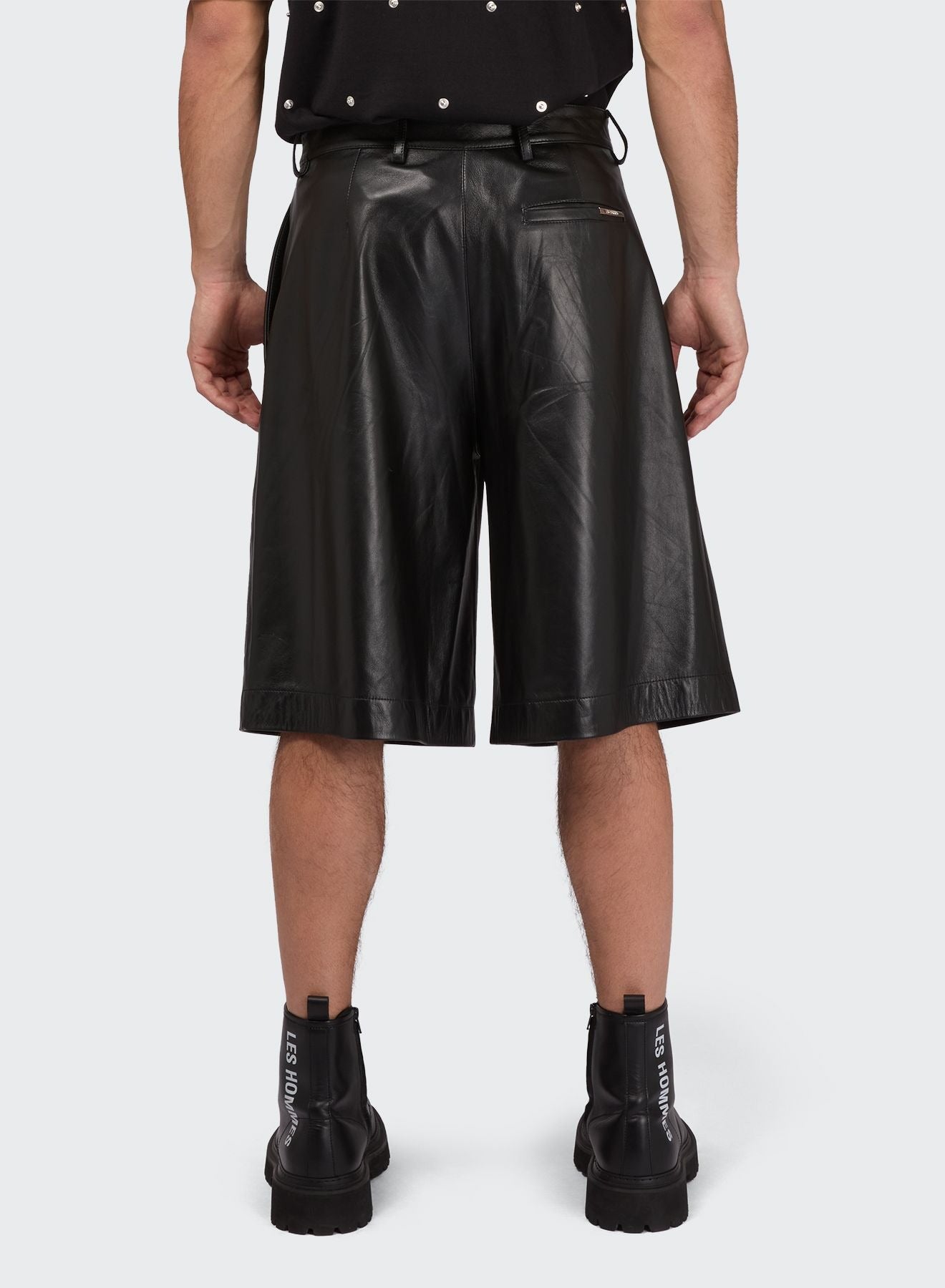 SKATER LEATHER SHORTS