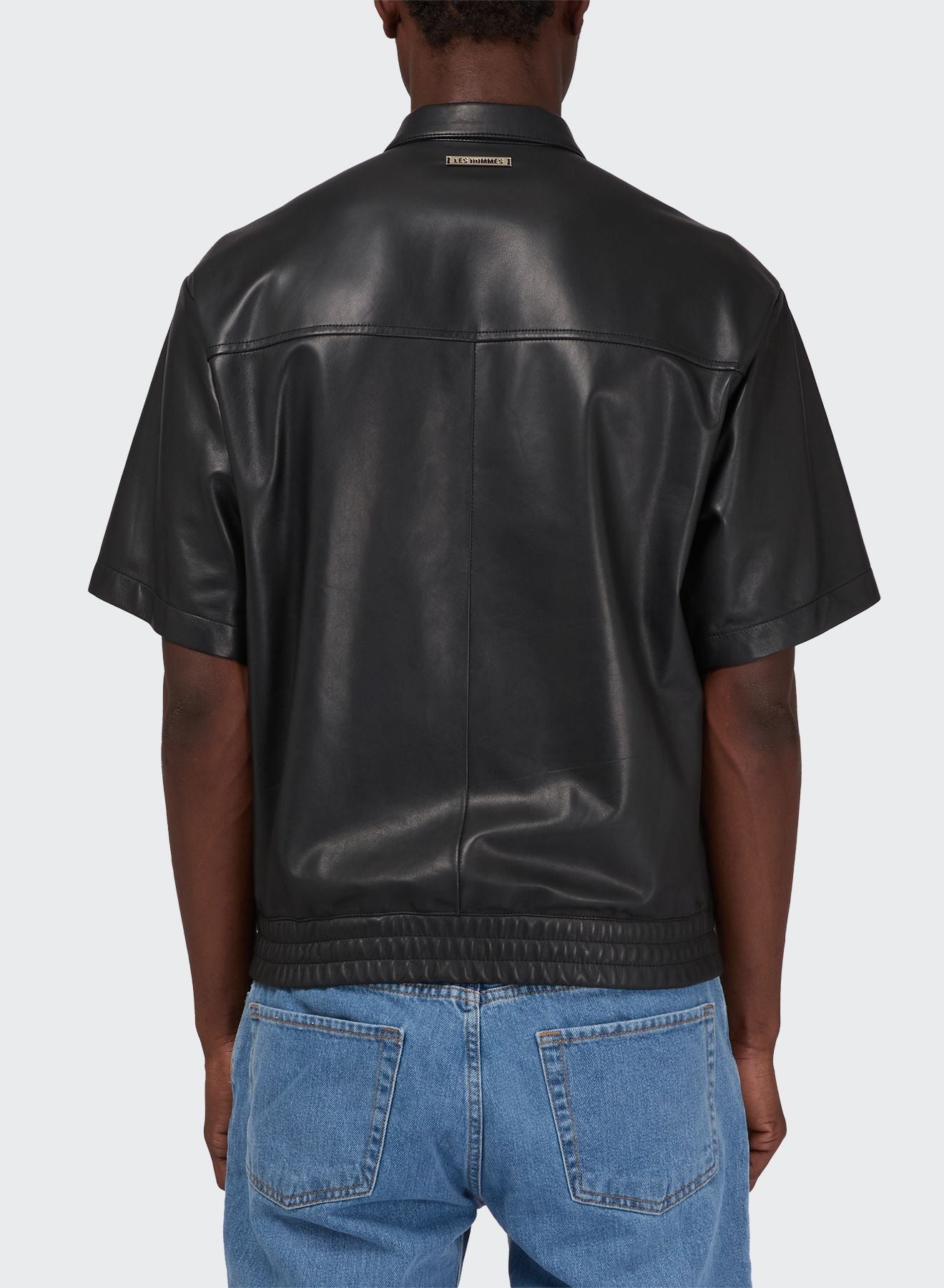 LIGHT LEATHER BOWLING SHIRT