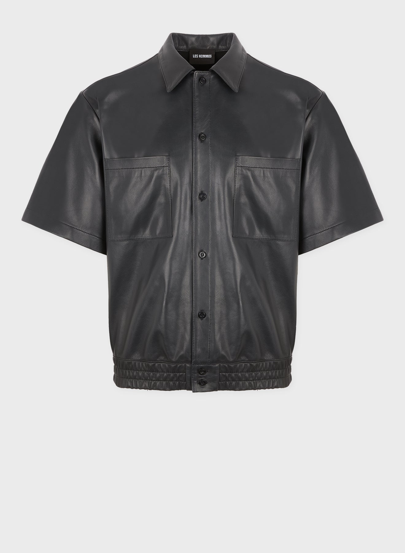 LIGHT LEATHER BOWLING SHIRT