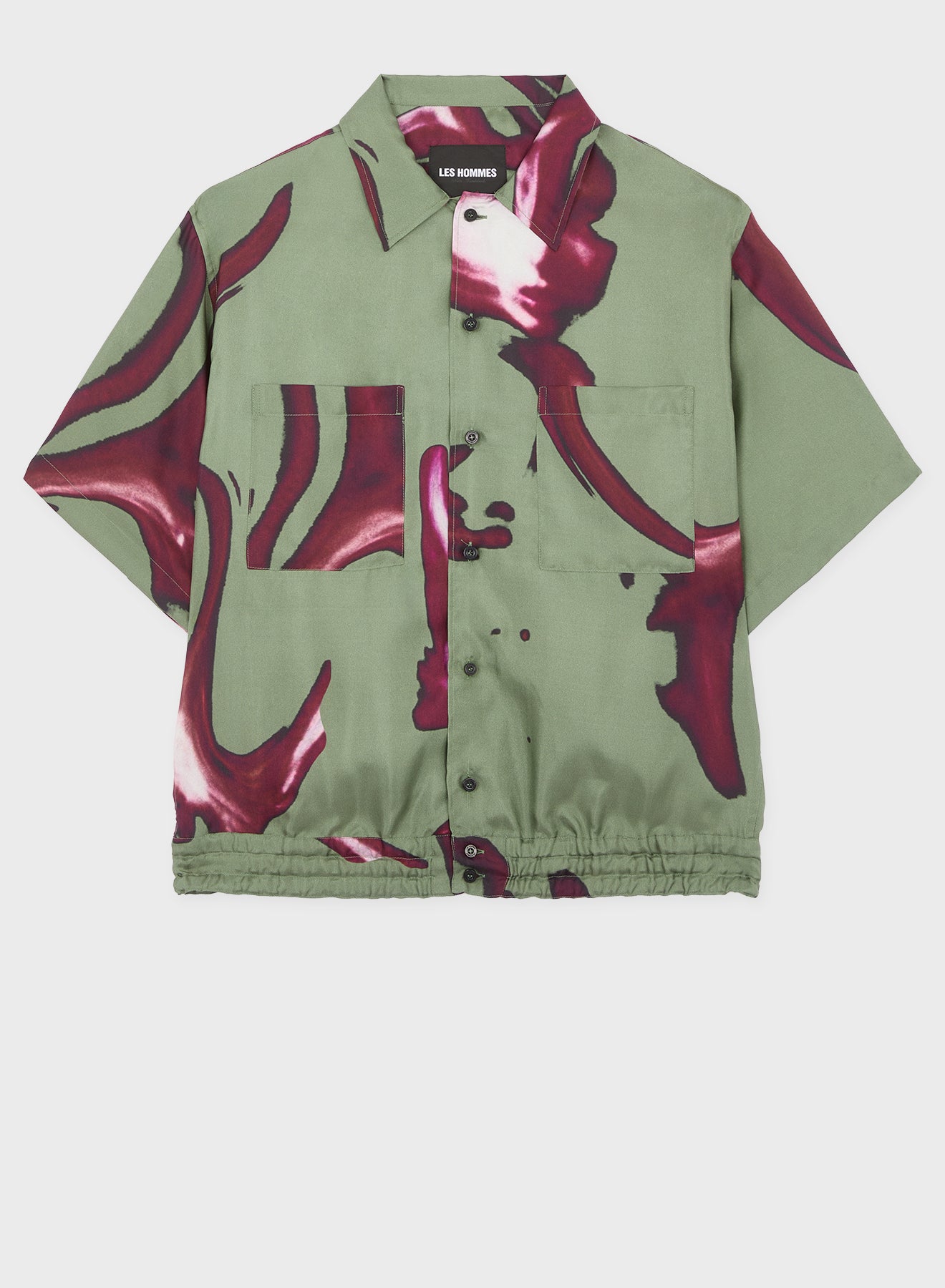 BOWLING CAMO FACE SILK SHIRT