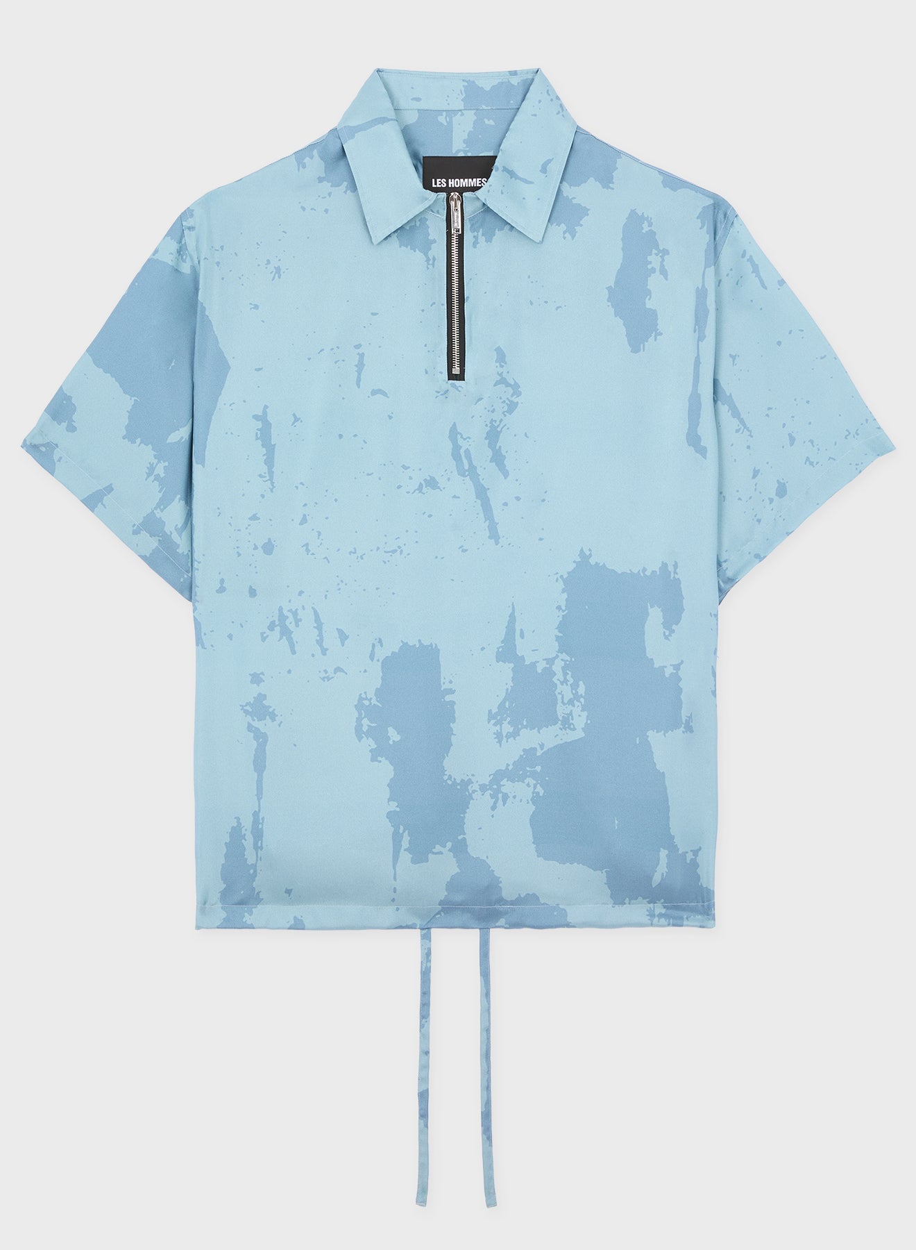 HALF ZIP SILK CAMO CLASSIC SHIRT