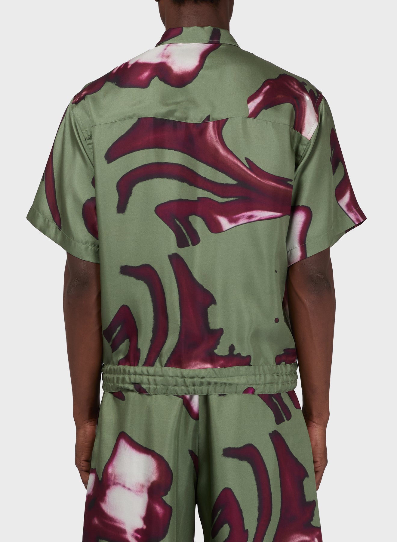 BOWLING CAMO FACE SILK SHIRT